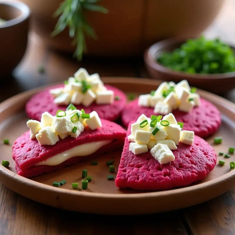  Arepas Venezolanas de Remolacha y Queso Feta: Receta Sin Horno Colorida