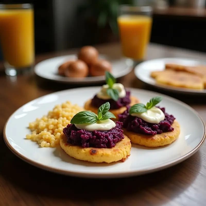 Arepas de Repollo Morado y Queso de Castaña: Receta Colombiana Sin Maíz y Keto