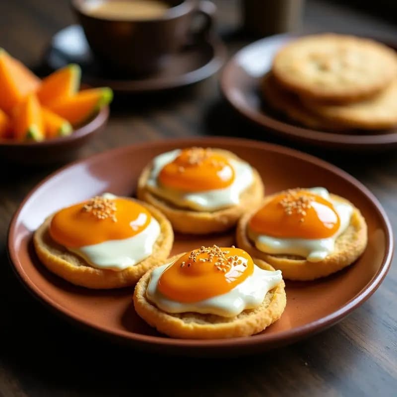 Arepas Venezolanas de Queso Blanco y Mantequilla de Guayaba: Desayuno Dulce-Salado