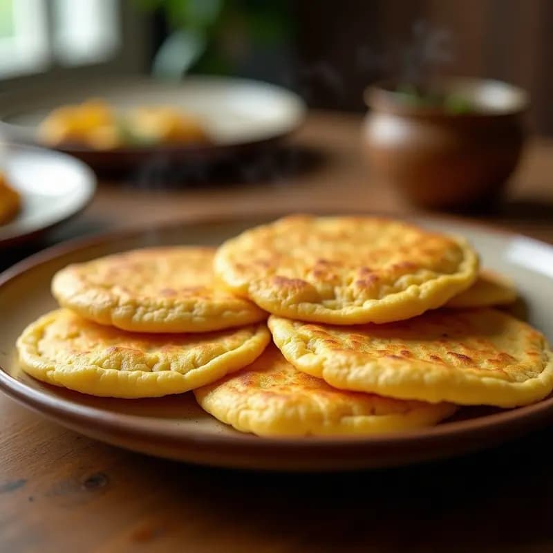 Arepas Venezuelanas de Queso de Mano: Receta Tradicional en Sartén Antiadherente