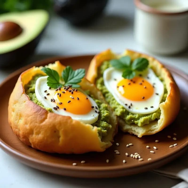 Arepas de Yuca Rellenas de Aguacate y Huevos: Desayuno Venezolano Keto