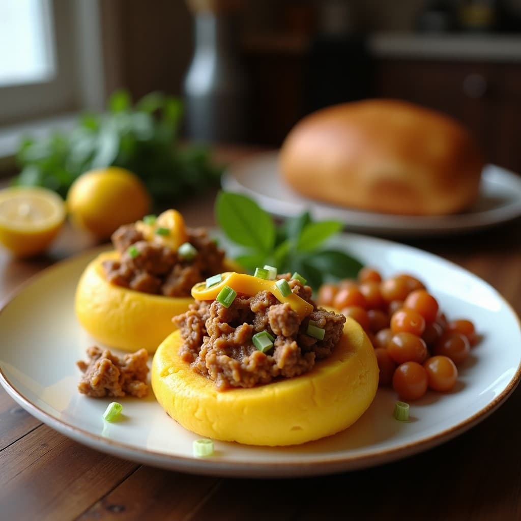 Arepas de Yuca Rellenas de Carne Mechada Vegetal y Queso Vegano: Receta Colombiana Sin Gluten