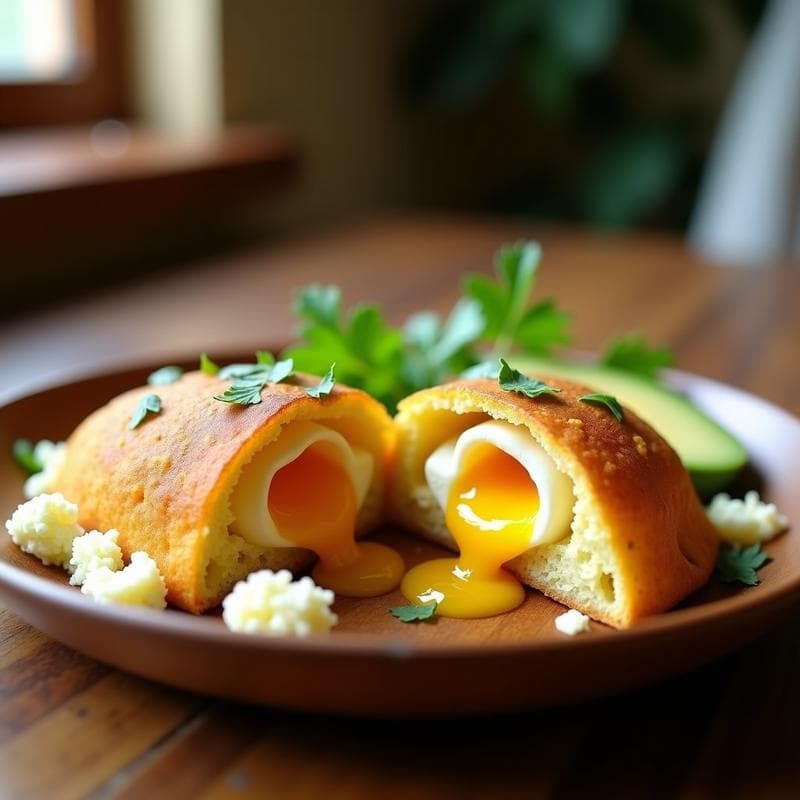 Arepas de Yuca Rellena de Huevo y Queso de Siempreviva: Desayuno Venezolano Sin Harina