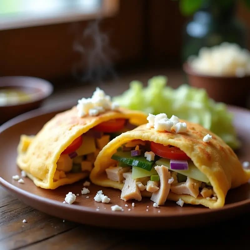 Arepas Venezolanas de Harina de Yuca Rellenas de Pollo: Receta Sin Gluten y Alta en Proteína