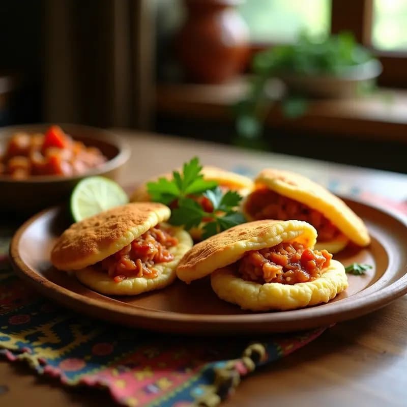 Arepas de Yuca Rellena de Pollo Guisado: Receta Venezolana Sin Harina en Airfryer