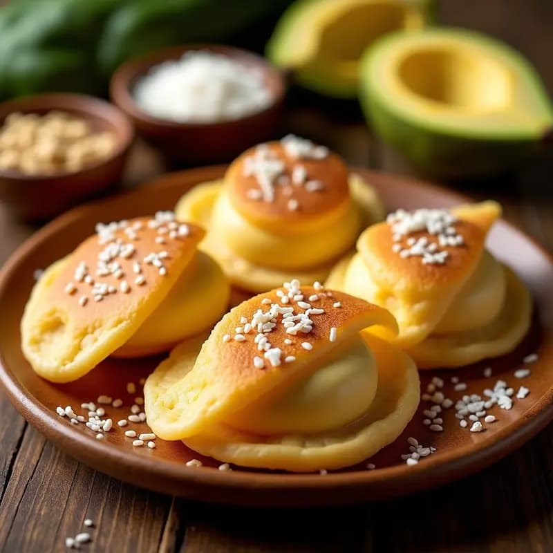 Arepas de Yuca con Relleno de Pulpa de Guanábana: Postre Colombiano Sin Gluten