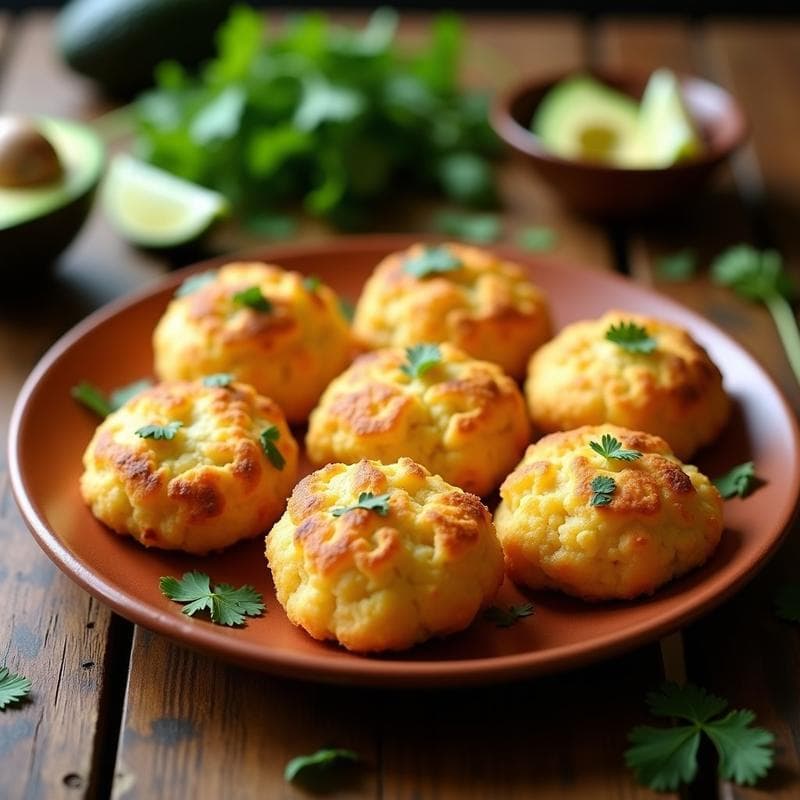 Arepas de Yuca y Queso de Almendras Rellenas de Pollo Desmenuzado: Receta Венезолана Keto