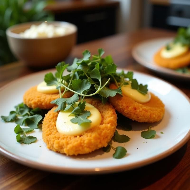 Arepas de Yuca Rellenas de Queso de Anacardo y Hongo Portobello: Receta Venezolana Sin Gluten