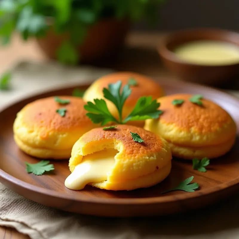 Arepas Venezuelanas de Yuca Rellenas de Queso de Cabra: Receta Sin Gluten en Airfryer