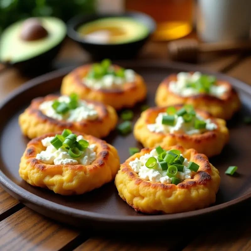Arepas de Yuca y Queso de Cabra: Desayuno Colombiano Sin Harina de Maíz