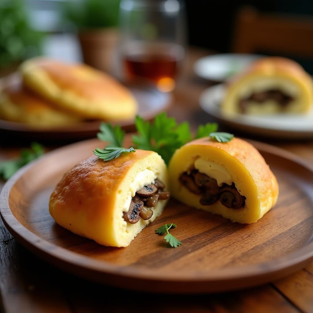 arepas de Yuca y Queso de Castañas con Relleno de Hongos: Receta Vegana Colombiana