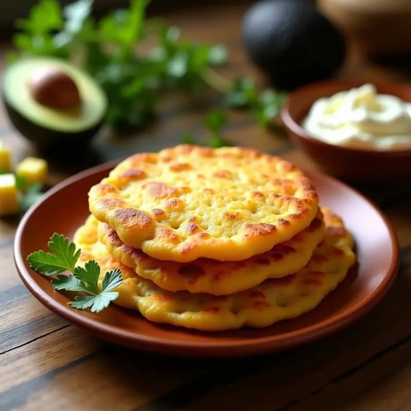 Arepas de Yuca y Queso de Castañas: Desayuno Colombiano-Venezolano Keto y Sin Lactosa