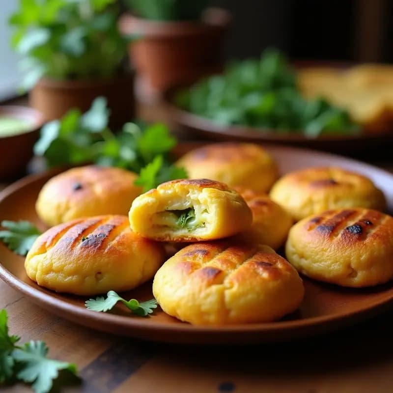 Arepas de Yuca Rallada y Queso Guayanés: Receta Vegana en Airfryer