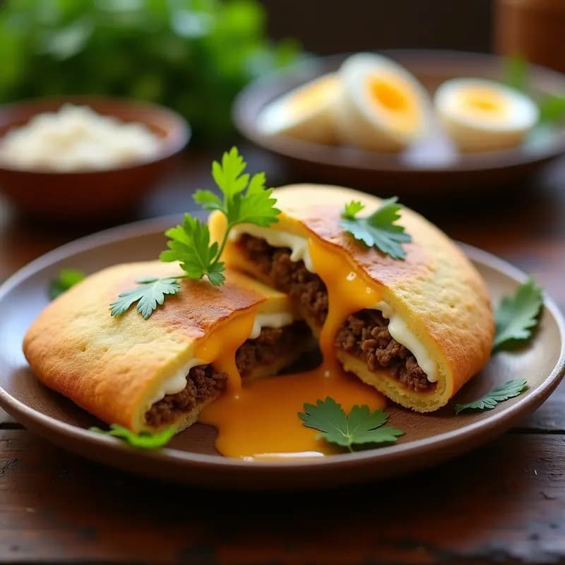 Arepas Venezuelanas de Harina de Yuca con Relleno de Queso de Mano y Pabello: Receta Sin Gluten y Crujiente