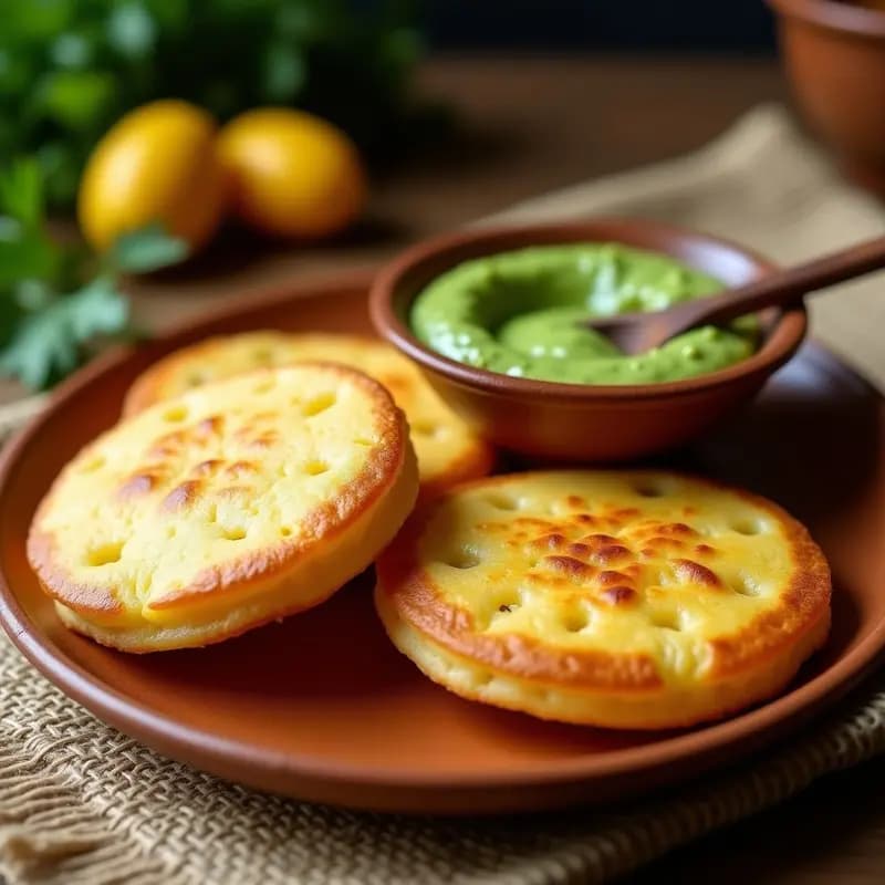 Arepas de Yuca con Queso de Manos y Guasacaca: Desayuno Colombiano en Airfryer