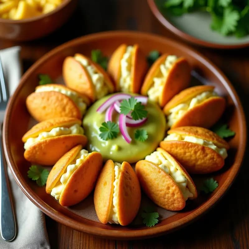 Arepas de Yuca y Queso Vegano con Guasacaca: Receta Colombiana Sin Maíz ni Lactosa