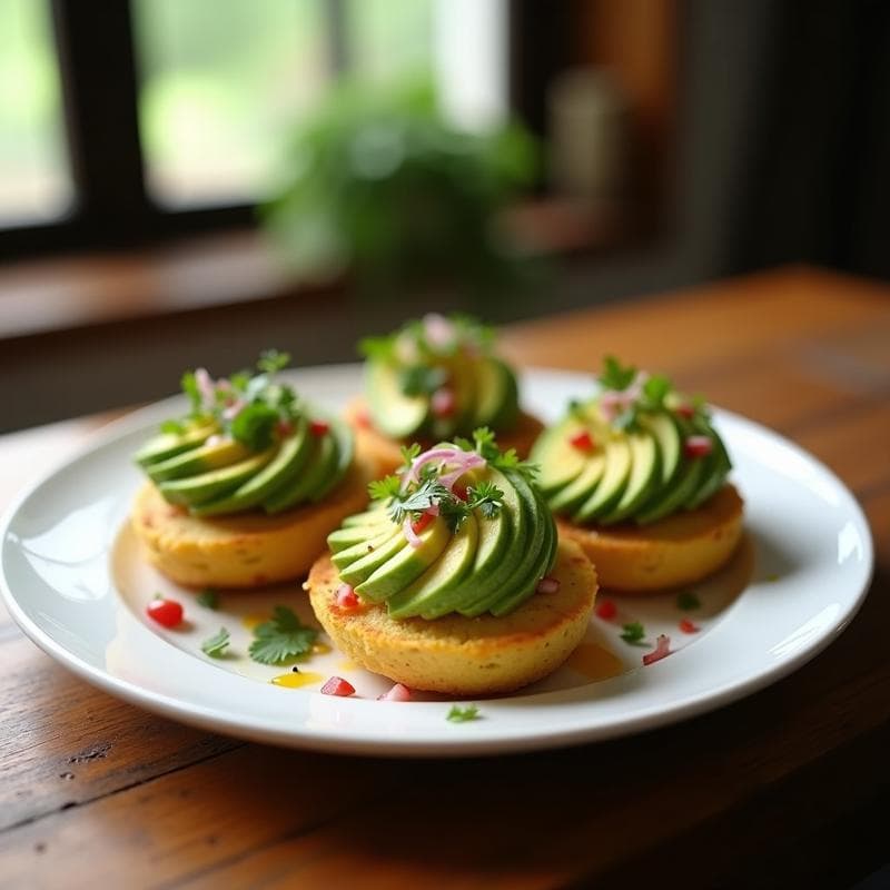 Arepas de Yuca Rellena de Tiradito de Palta: Receta Colombiana Keto y Sin Gluten