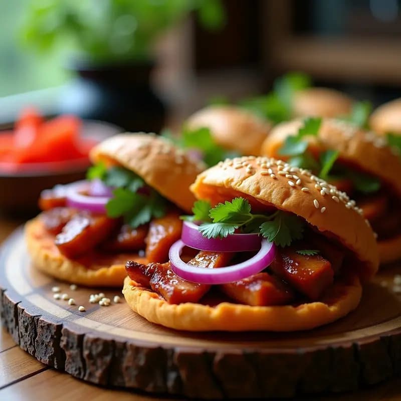 Arepas de Yukón Rellenas de Pulkogui: Receta Fusion Coreana-Colombiana Sin Gluten