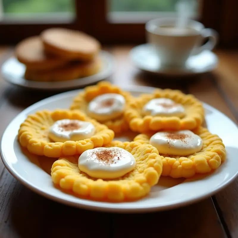 Arepitas Dulces de Maíz Tierno con Queso Crema: Desayuno Venezolano en 15 Minutos