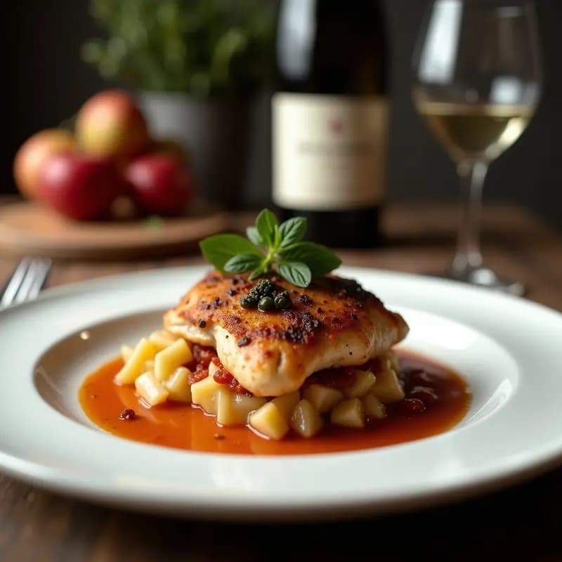 Arezzo de Pollo al Vino Amarone: Receta Italiana de la Toscana en Olla Lenta con Hierbas Aromáticas