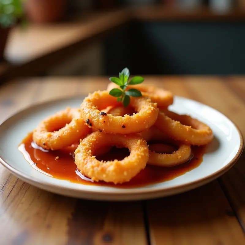 Cebollitas Aros de Cebolla Empanizadas y Fritas con Salsa Chipotle: Crujientes y Adictivas