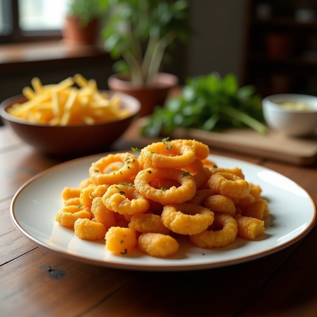 Aros de Cebolla con Harina de Garbanzo: Snack Vegano Crujiente en Airfryer