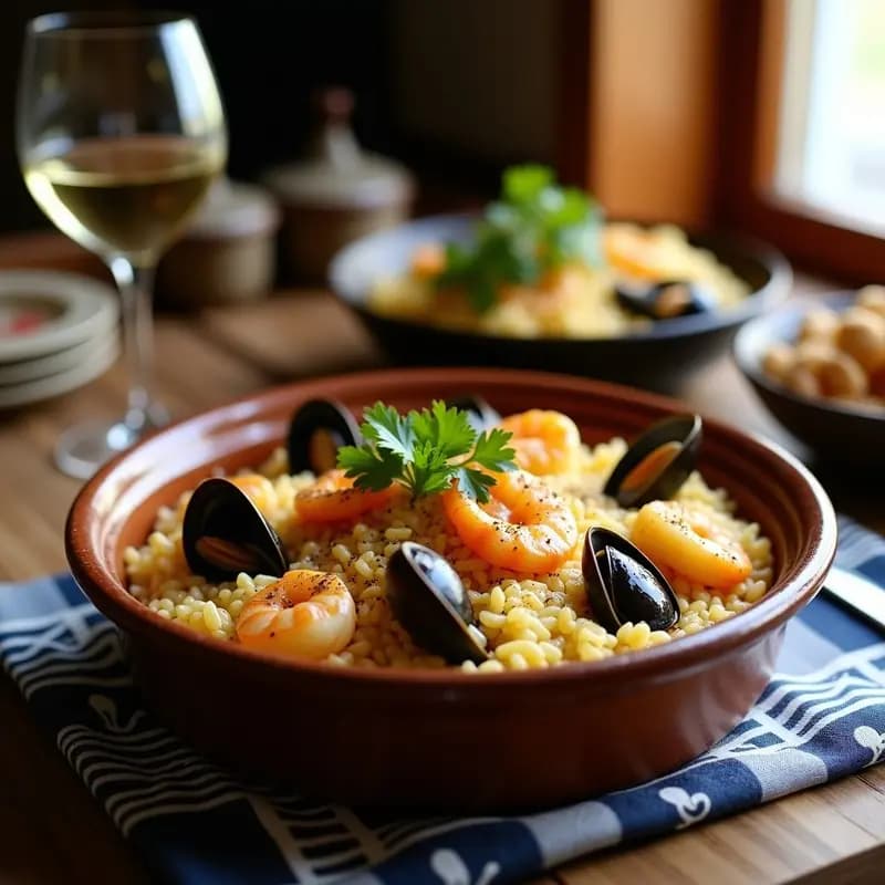 Arrocito Valdiviano con Mariscos y Queso: Receta Chilena en Olla Rápida con Toque Cremoso