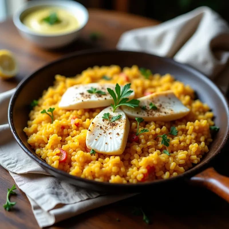 Arroz a banda con rape y alioli: Receta de marinero alicantino baja en calorías