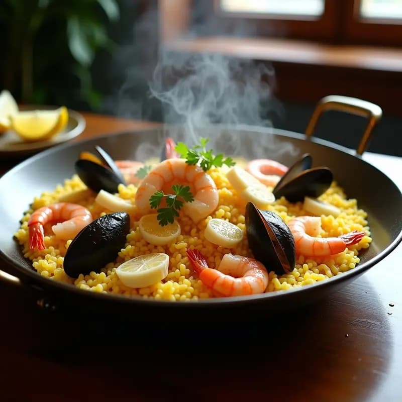 Arroz a banda alicantino: Receta de pescado y marisco en paellera sin lácteos