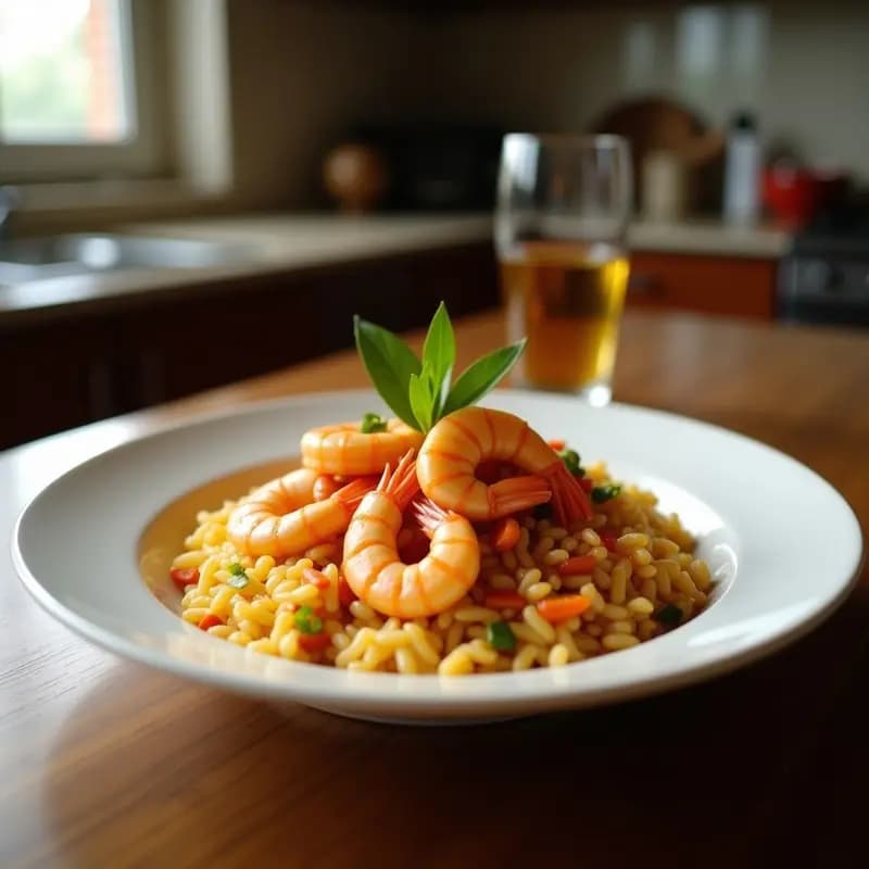 Arroz a banda con calabacín y gambas: Receta de villa marina en olla express