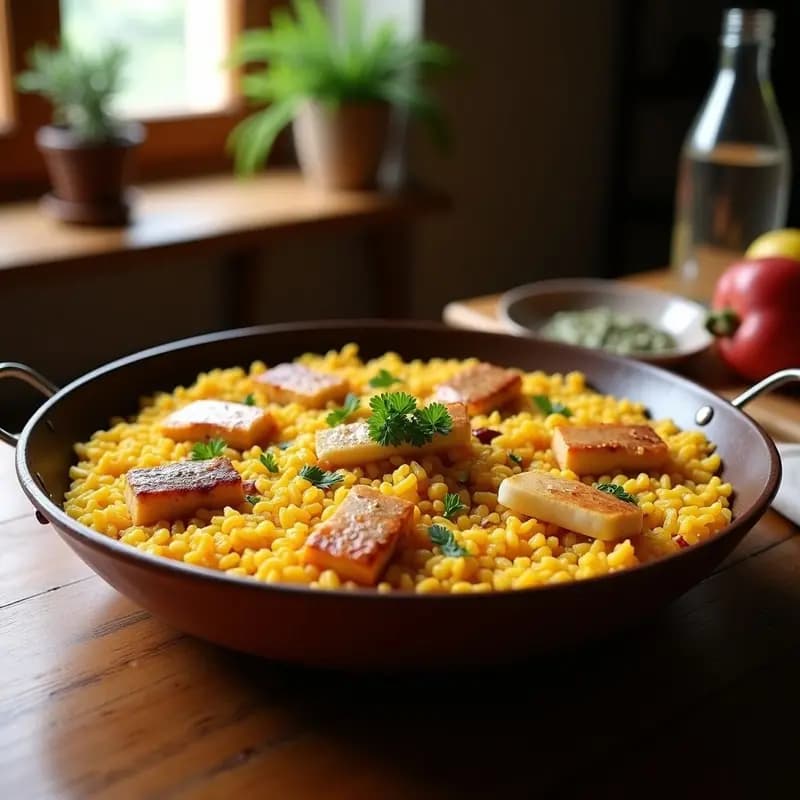 Arroz a banda con rape y ñoras: Receta alicantina auténtica para 4 personas