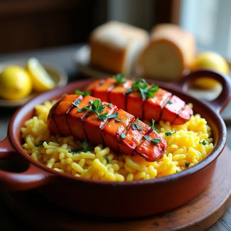 Arroz con Bogavante y Azafrán a la Brasa: Receta de Pesca Gallega en Cazuela de Barro