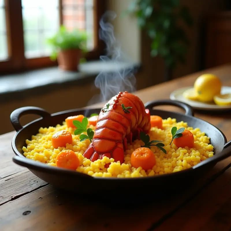 Arroz con Bogavante y Azafrán: Receta de Lujo con Toque Costero en 40 Minutos