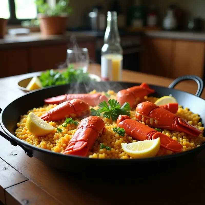 Arroz con Bogavante a la Catalana: Receta de Mariscos en Paellera sin Complicaciones