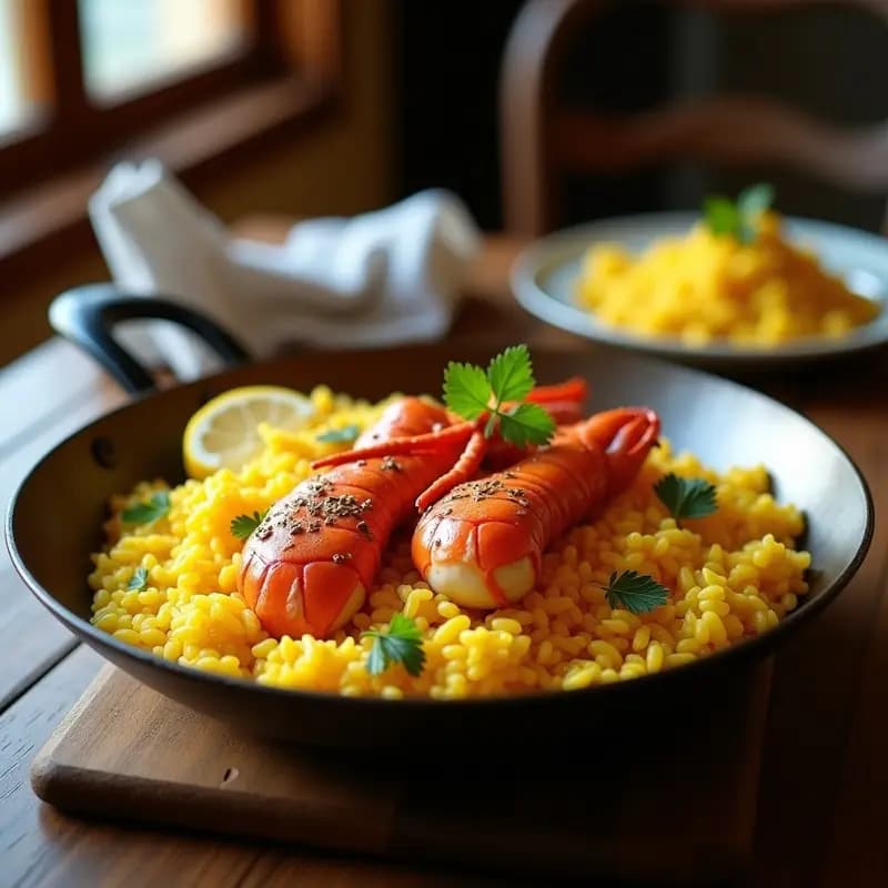 Arroz con Bogavante a la Catalana: Receta de Marisco en Sartén para Ocasiones