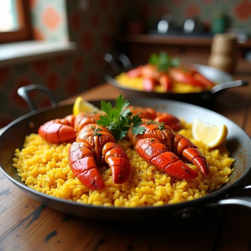 Arroz con Bogavante: Receta Costera de Lujo en Paellera