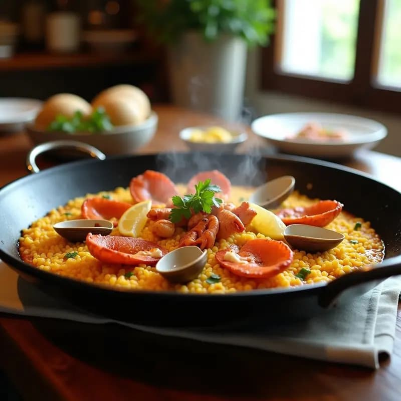 Arroz con Bogavante a la Zarzuela: Receta de Pescado Tradicional en Paellera