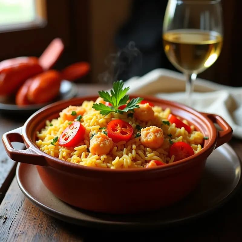 Arroz con Bogavante a la Zorza: Receta Galleta de Mar con Toque Rústico