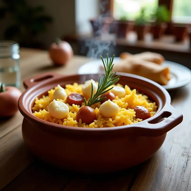 Arroz con Botifarra y Garrofó: Receta Valenciana de la Huerta en una sola Olla
