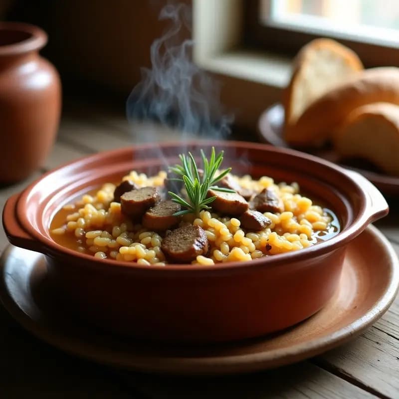 Arroz con Bugre y Conejo: Receta de la Sierra de Segura en Cazuela