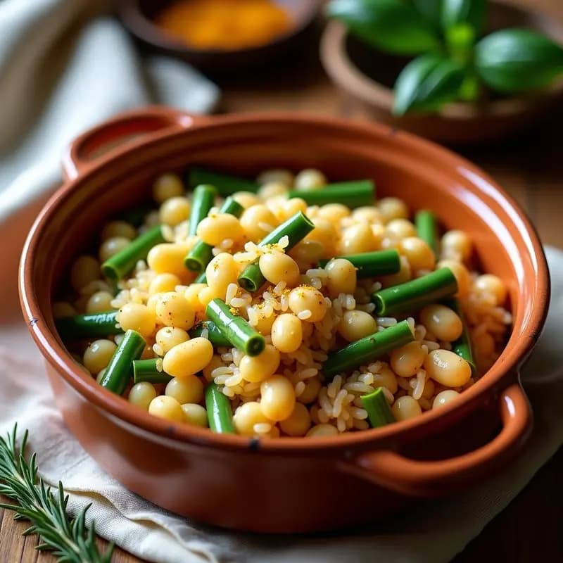 Arroz con Bugre y Judías Verdes: Receta de la Huerta Murciana
