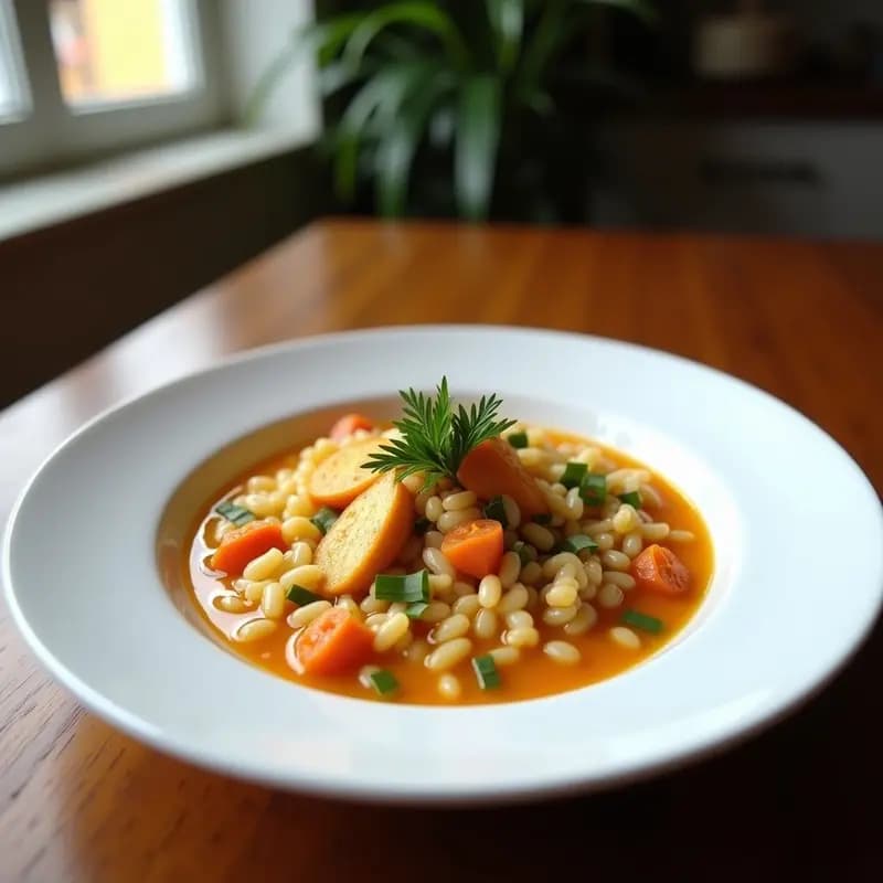 Arroz Caldoso con Bogavante y Verduras: Receta de Marisco al Estilo Mediterráneo