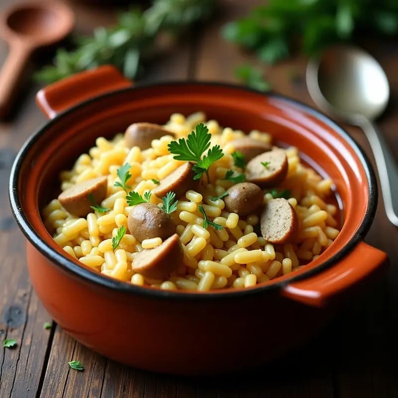 Arroz Caldoso con Conejo y Alcachofas: Receta de Montaña Reconfortante y Sabrosa