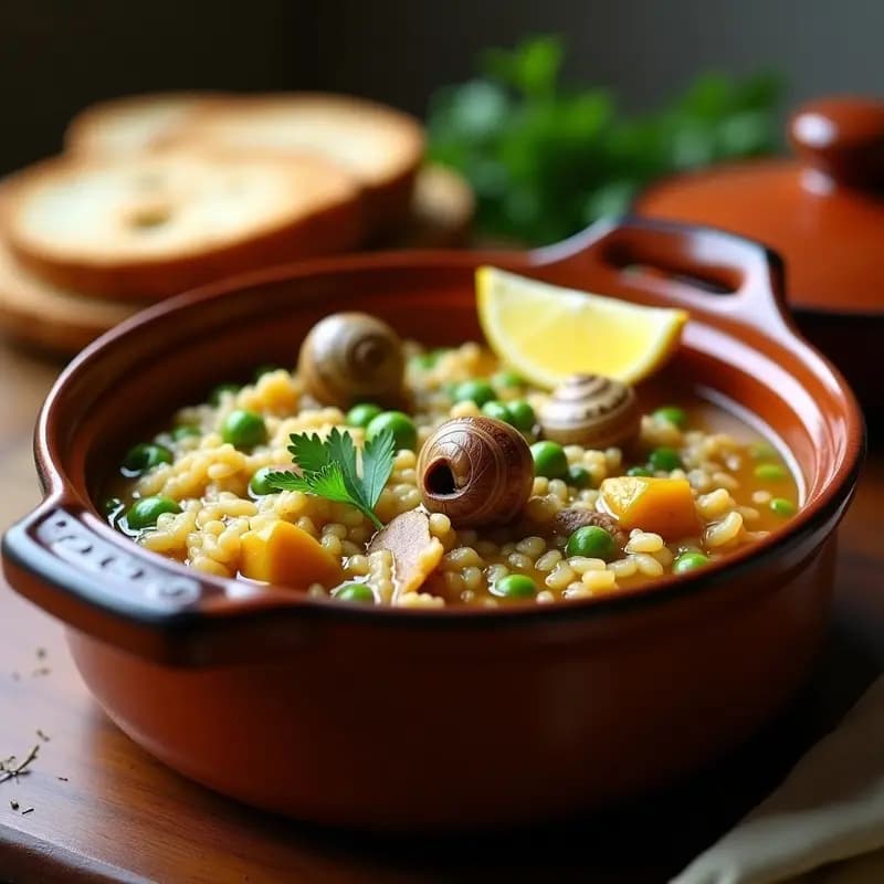 Arroz Caldoso con Conejo y Caracoles: Receta de Montaña Valenciana para Días Fríos