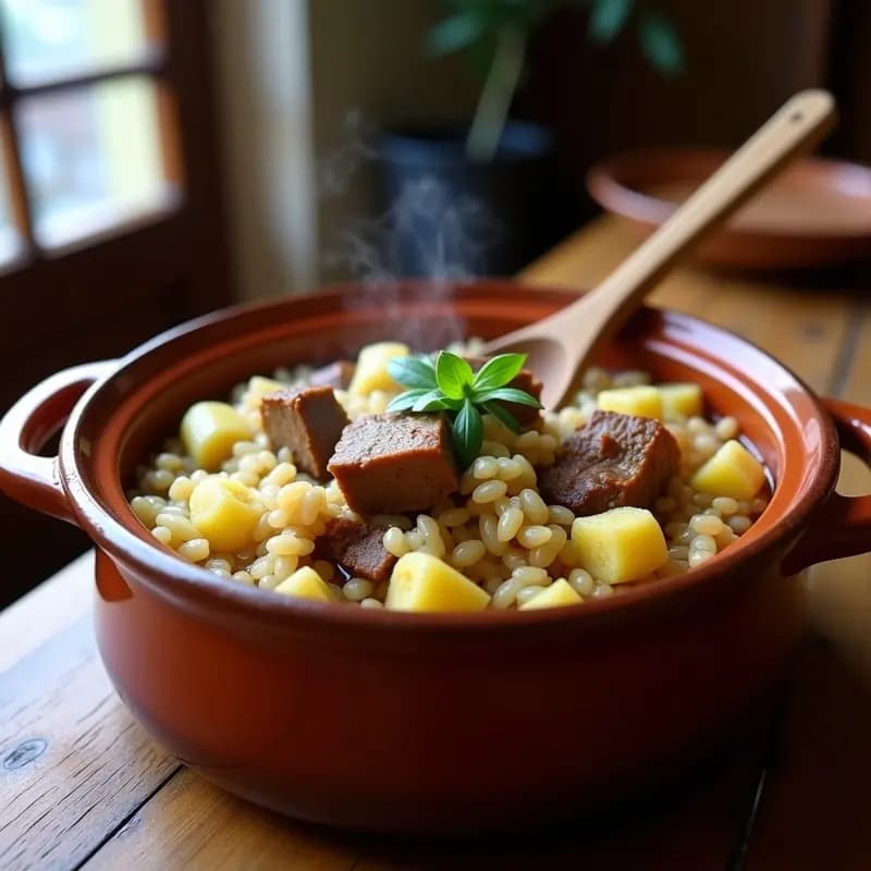Arroz Caldoso con Costilla de Cerdo y Alcachofas: Guiso de Invierno en 40 Minutos