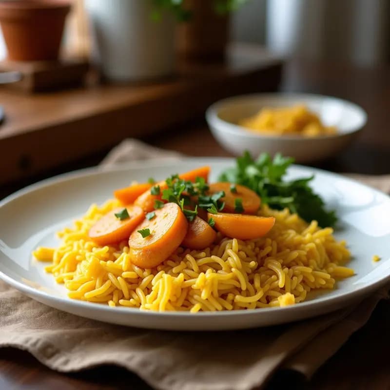 Arroz de Coliflor con Pollo al Curry y Pasas: Receta en Thermomix Baja en Carbohidratos
