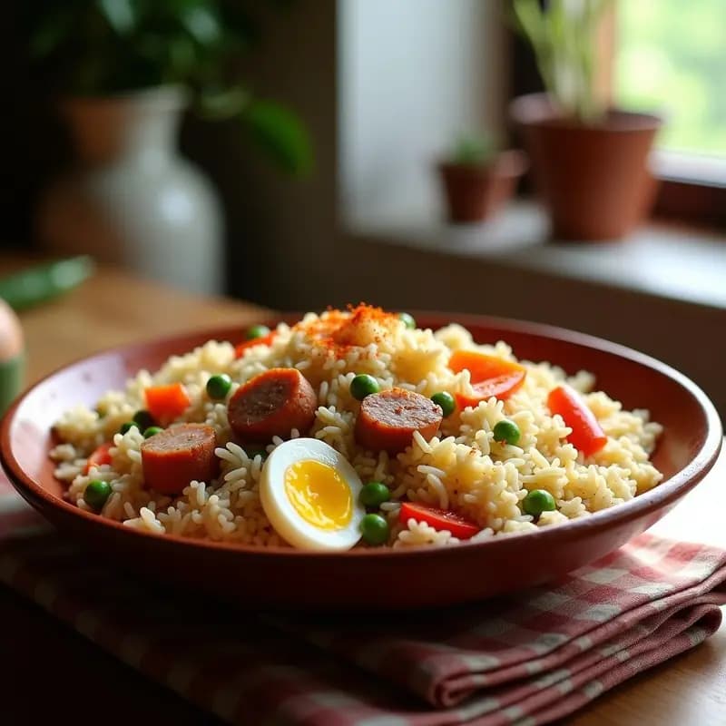Arroz con Cosas: Receta Humilde con lo que Tengas en la Nevera