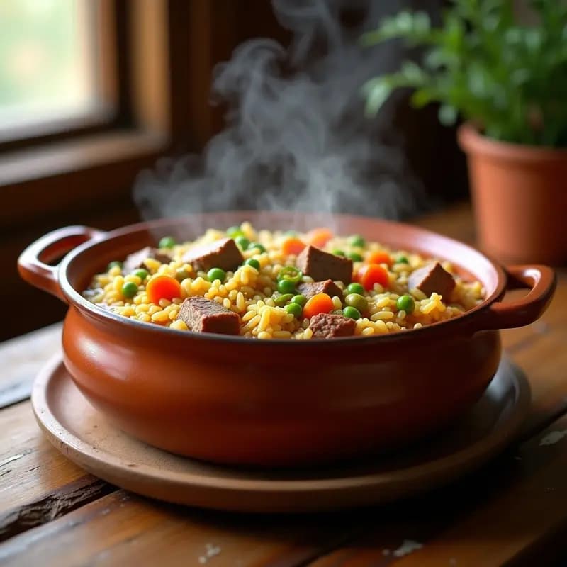 Arroz con Cositas: Receta Murciana con Verduras y Carne de Cerdo