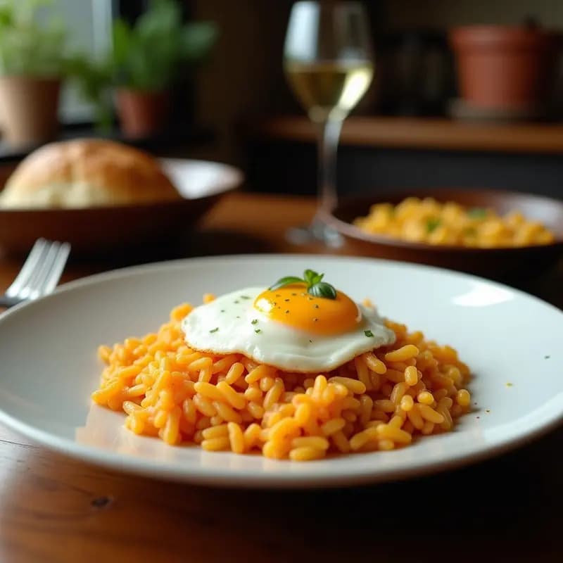 Arroz con Costra: Receta de La Mancha con Huevos y Morcilla