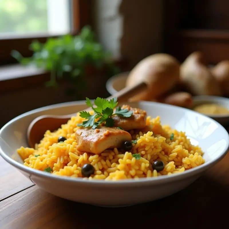 Arroz con Pollo al Estilo Colombiano: Receta Casera en Olla a Presión
